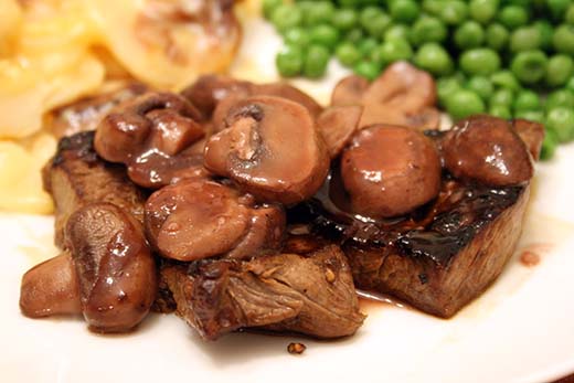 Beef In Mushroom Sauce recipe at DesiRecipes