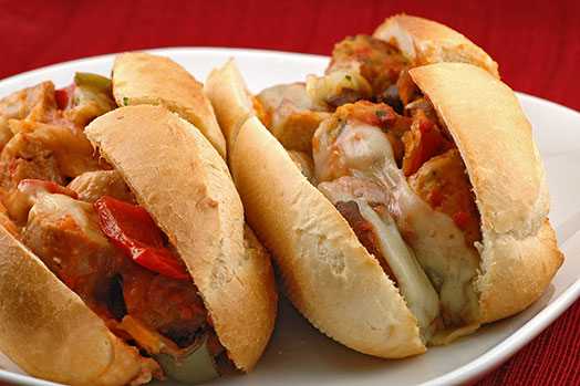 Meatball Sandwiches recipe at DesiRecipes