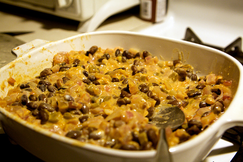 Cheesy Bean Dip recipe at DesiRecipes