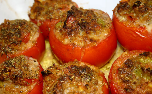Baked Tomatoes recipe at DesiRecipes