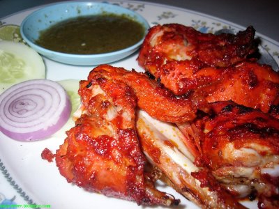 Smokey Tandoori Chicken recipe at DesiRecipes