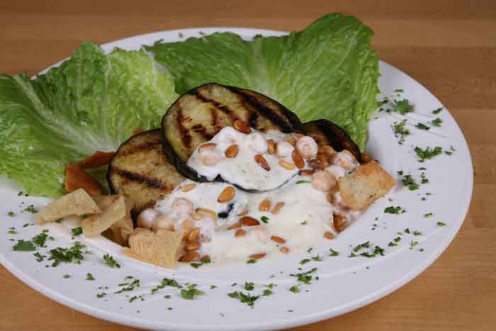 Dahi Baingan (Egg Plant With Yogurt) recipe at DesiRecipes