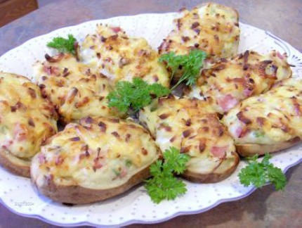 Shrimp Stuffed Potatoes recipe at DesiRecipes