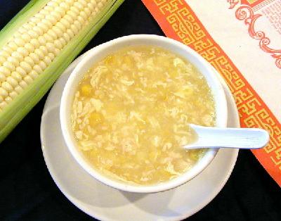 Easy Chicken Corn Soup recipe at DesiRecipes