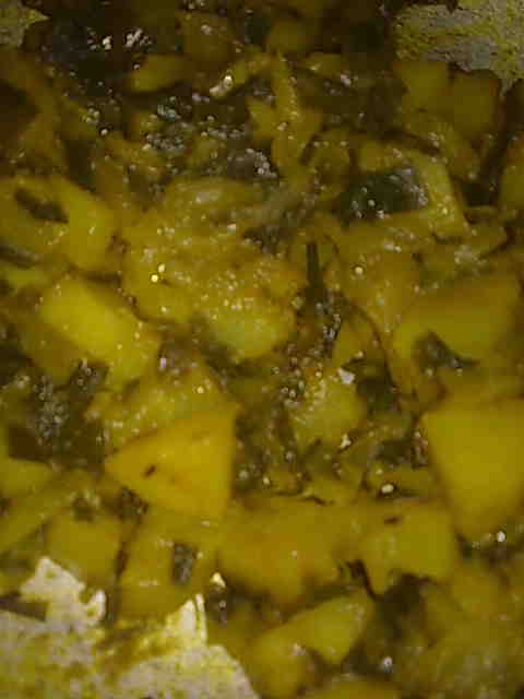 Potato And Spring Onion Bhaji recipe at DesiRecipes