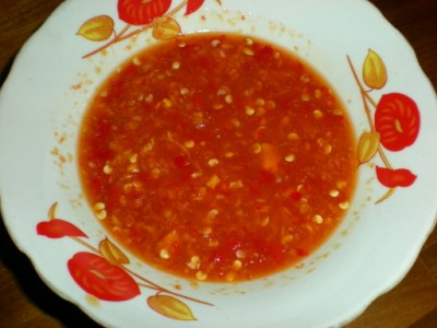 Spicy Garlic Chutney recipe at DesiRecipes
