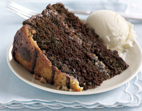 Chocolate Nut Fudge Cake recipe at DesiRecipes