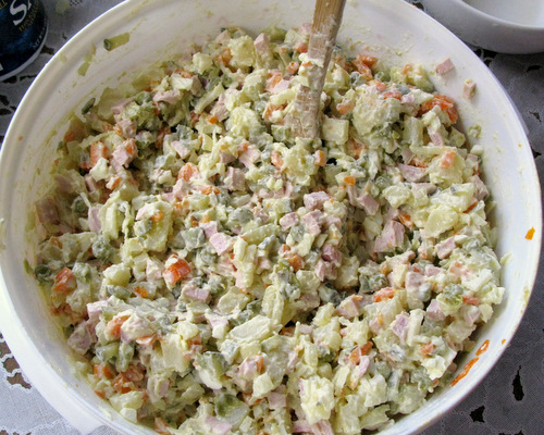 Russian Salad recipe at DesiRecipes