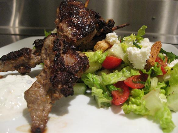 Lemon Lamb Kabob recipe at DesiRecipes