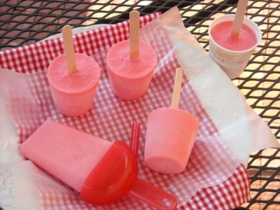 Strawberry Yogurt Popsicles recipe at DesiRecipes