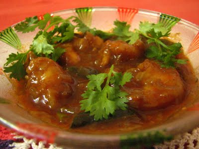 Hot Prawn Curry recipe at DesiRecipes