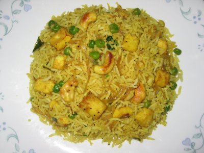Paneer Fried Rice recipe at DesiRecipes