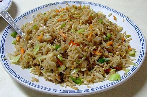 Vegetable Fried Rice recipe at DesiRecipes