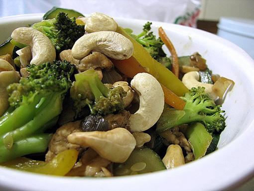 Vegetables And Cashew Stir Fry recipe at DesiRecipes