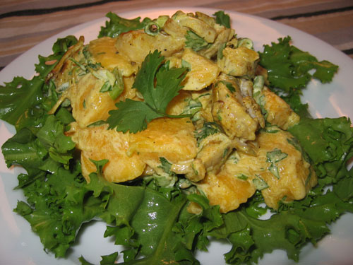 Curried Chicken And Yogurt Salad recipe at DesiRecipes