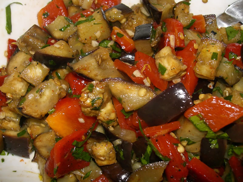 Eggplant Salad recipe at DesiRecipes
