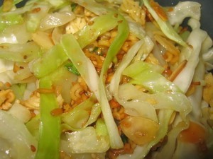 Asian Cabbage Salad at DesiRecipes.com