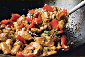 Steamy Kung Pao Chicken at DesiRecipes.com