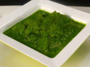 Hara Dhaniya Chutney at DesiRecipes.com