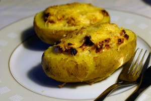 Corny Potatoes at DesiRecipes.com