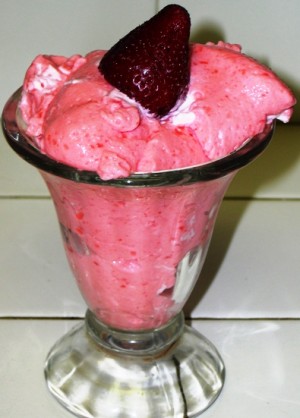 Strawberry Mousse at DesiRecipes.com