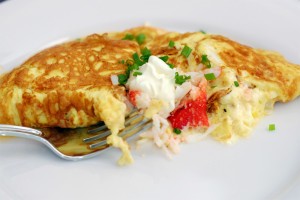 Cheese Omelette at DesiRecipes.com