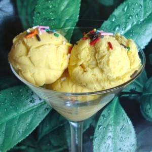 Mango Ice Cream at DesiRecipes.com