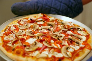 Homemade Pizza at DesiRecipes.com