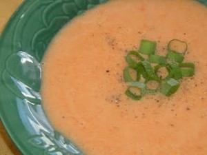 Creamy Carrot Soup at DesiRecipes.com