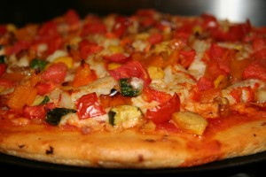 Italian Veggie Pizza at DesiRecipes.com