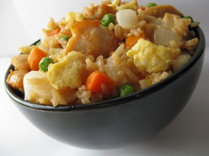 Singaporean Rice at DesiRecipes.com