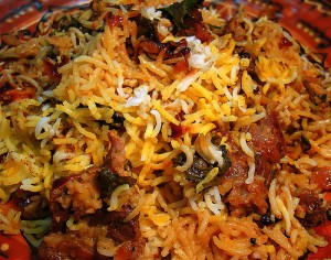 Special Hyderabadi Biryani at DesiRecipes.com