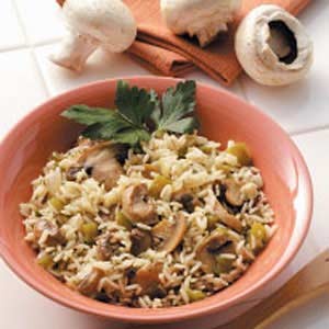 Mashroom Rice at DesiRecipes.com