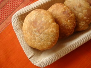Potato Kachoris With Coconut Filling at DesiRecipes.com