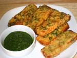 Spicy Bread Pakoras at DesiRecipes.com