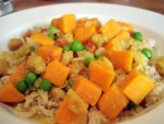 Sweet Potato And Peas Curry at DesiRecipes.com
