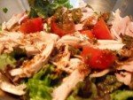 Spicy Chicken Salad at DesiRecipes.com