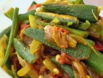 Bhindi Batata at DesiRecipes.com