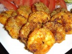 Golden Fried Prawns at DesiRecipes.com