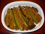 Fried Qeema With Stuffed Green Chillies at DesiRecipes.com