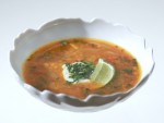 LENTIL SOUP WITH HERBS AND LEMON at DesiRecipes.com