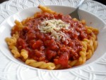 SPAGHETTI WITH SPICY MEAT SAUCE at DesiRecipes.com