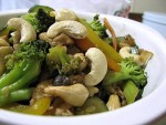 VEGETABLES AND CASHEW STIR FRY at DesiRecipes.com